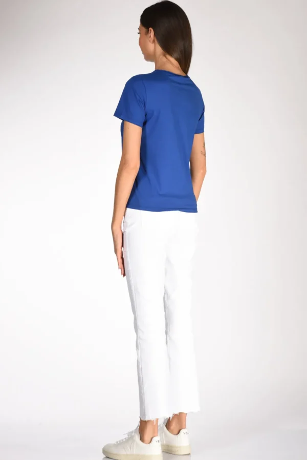 tshirt girocollo bluette