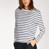 tshirt rigata bianco/blu