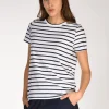 tshirt rigata bianco/blu