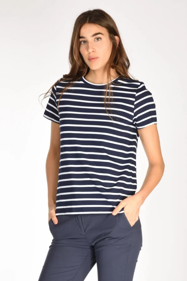 tshirt rigata blu/bianco