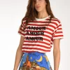 tshirt righe bianco/rosso