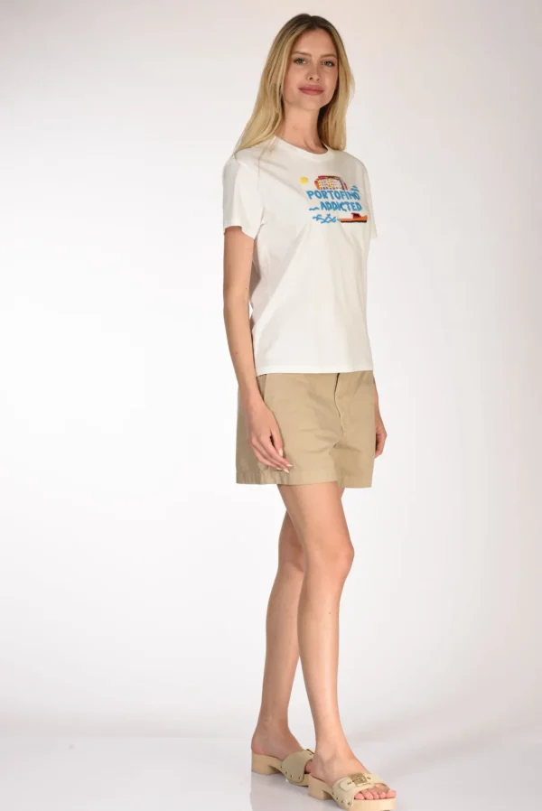 tshirt scritta bianco