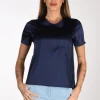 tshirt seta blu