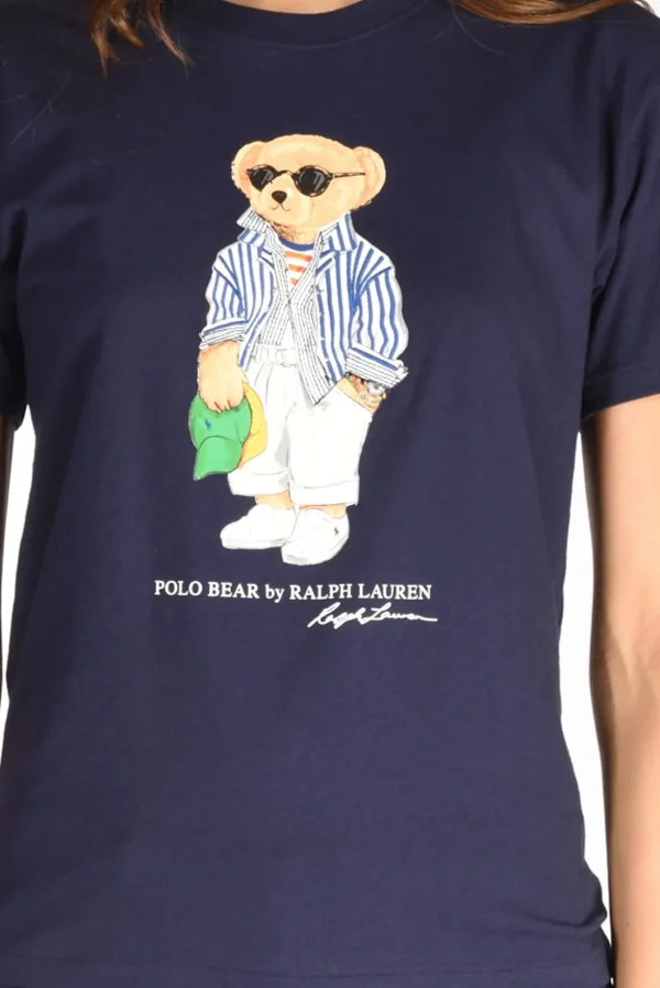 tshirt stampata blu